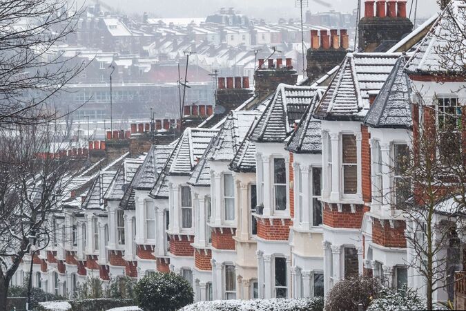 Houses in winter